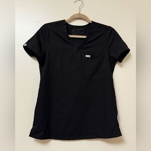 Figs Women's Classic Black Short Sleeve Top